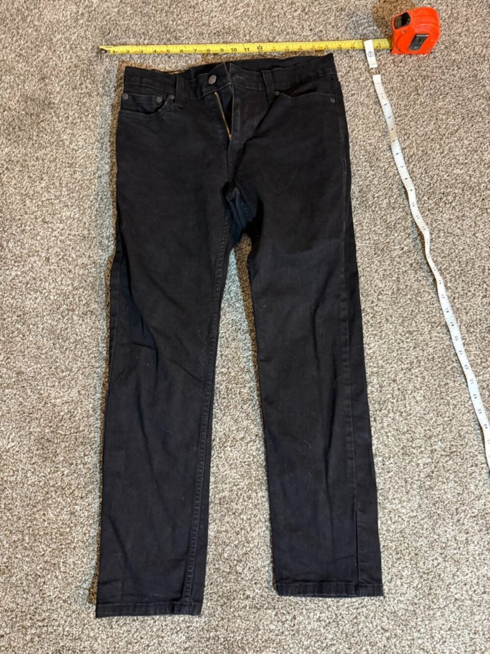 Levi's 511 Slim Fit Men's Jeans 30x29 Black Denim